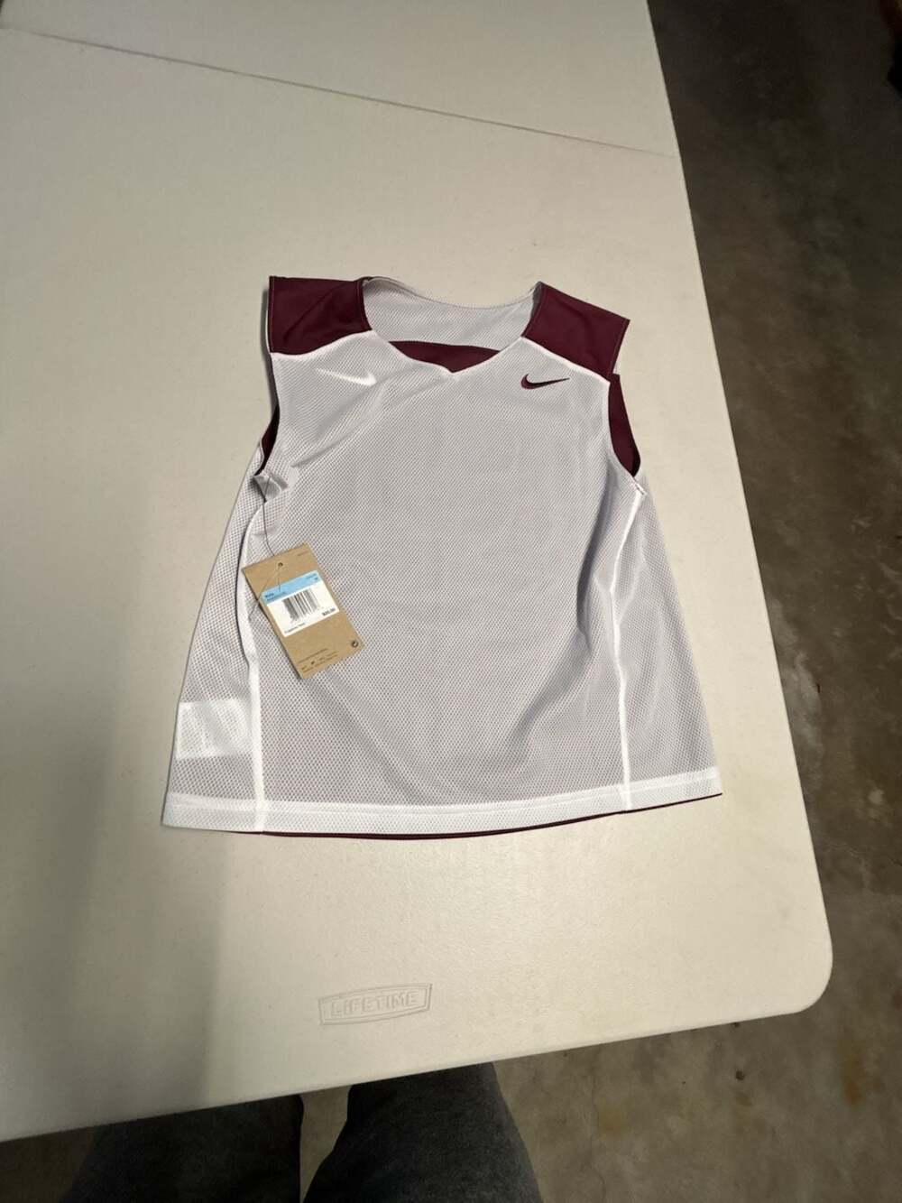 Nike Kids' Dri-FIT Reversible Mesh Practice Lacrosse Pinnie Jersey Medium